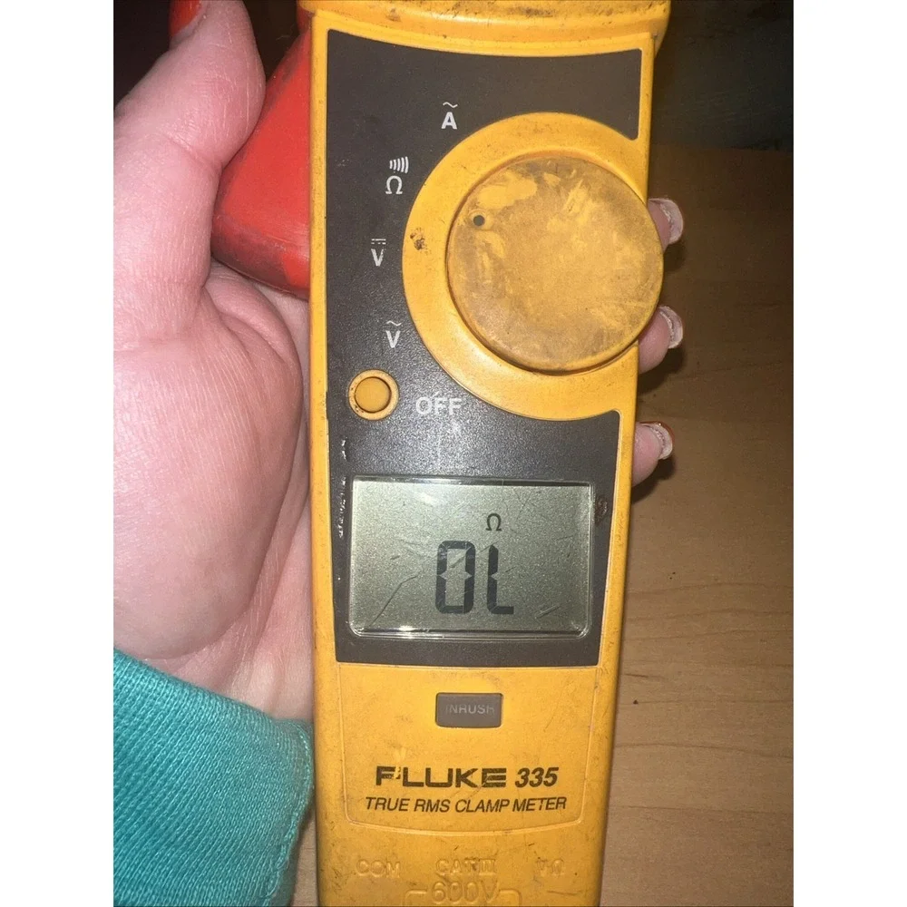 Fluke 335 TRMS 600 Amp AC Current Clamp Meter Tested Working With Case